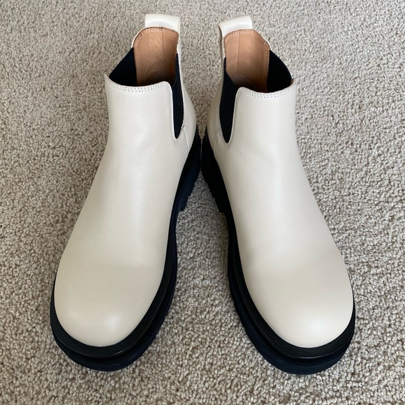 Track Outsole Leather Ankle Boots Size 8 - Picture 10 of 17